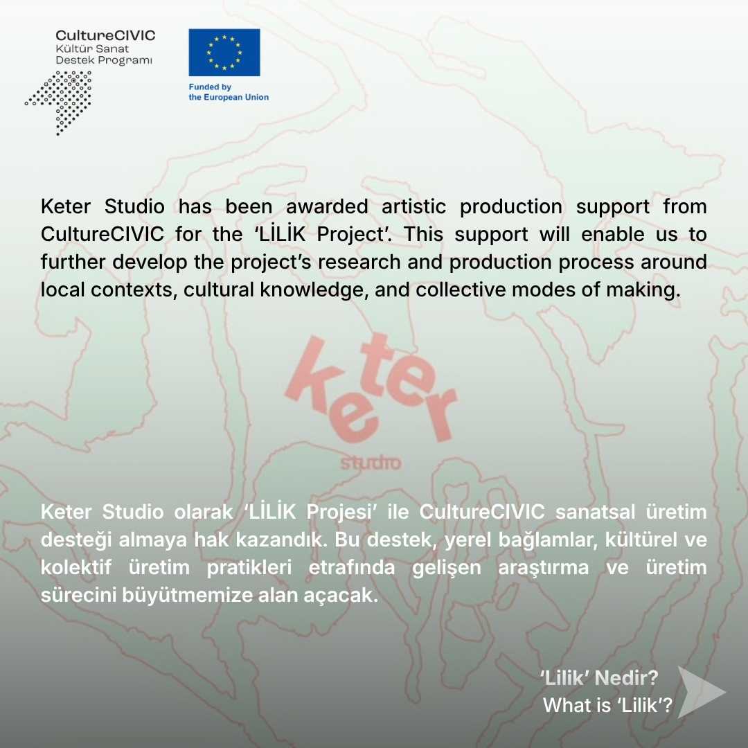 CultureCIVIC artistic production support for the Lilik Project