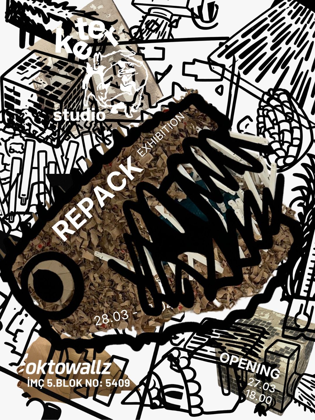 Repack exhibition poster